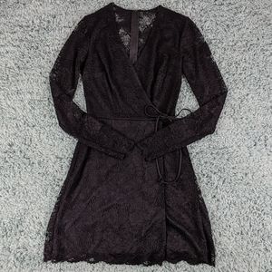 BOGO Free!  B. Darlin Black Lace V-neck Dress